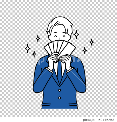 ビジネスマン　表情　うきうき 60456268