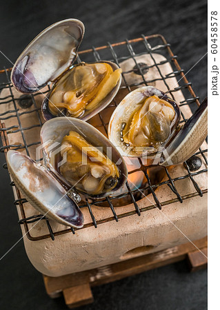 北海道産 本あさり fresh clams from Japan and Hokkaido 60458578