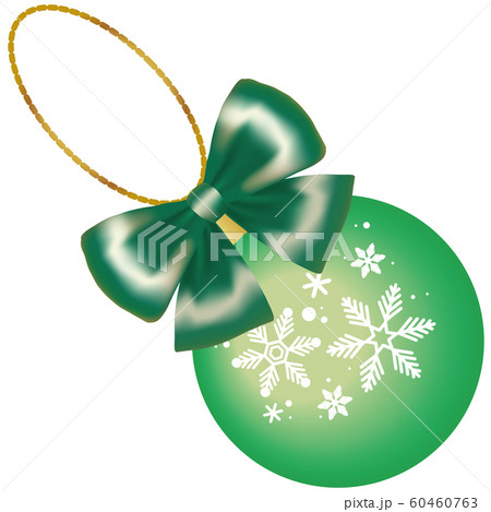 クリスマス　クリスマスツリー用　オーナメントボール　リボン 60460763