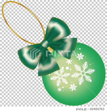 クリスマス　クリスマスツリー用　オーナメントボール　リボン 60460763