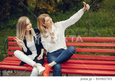Girls in a park 60460765