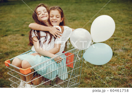 cute girls with ballons cute girls with ballons 60461758