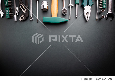Set of tools over black 60462120