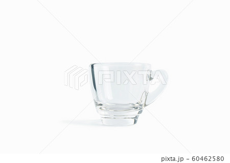 Empty glass on isolated white background.  Hot 60462580