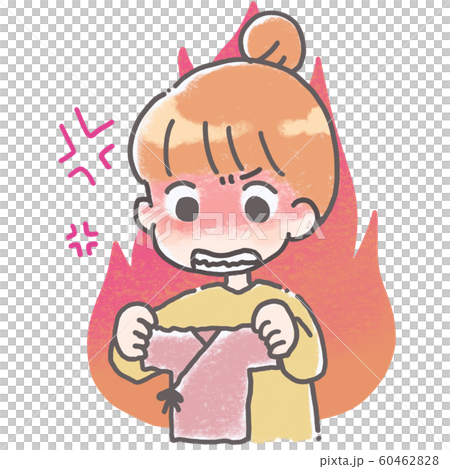 母親生氣與嬰兒衣服插圖的插圖 母親生氣與嬰兒衣服插圖的插圖 60462828