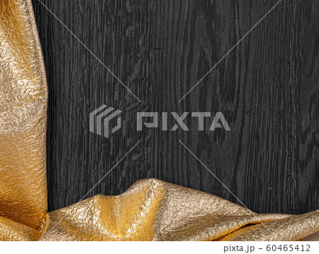 wooden dark texture with gold textil 60465412