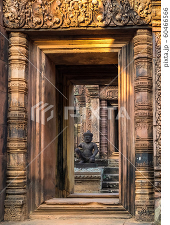 Banteay Srei is a Hindu temple dedicated to Shiva in Angkor, Cambodia 60466566