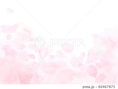 ふわふわしたピンクの花びらの背景のイラスト素材