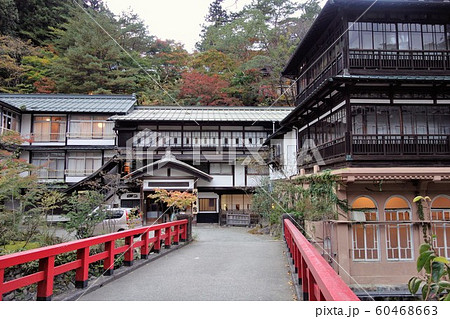群馬県四万温泉 千と千尋の神隠しモデル 積善館の風景 群馬県四万温泉 千と千尋の神隠しモデル 積善館の風景 60468663