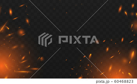 Red Fire sparks vector 60468823