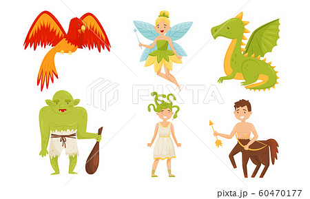 Fairy Magical Creatures From Kids Book Vector Set Fairy Magical Creatures From Kids Book Vector Set 60470177