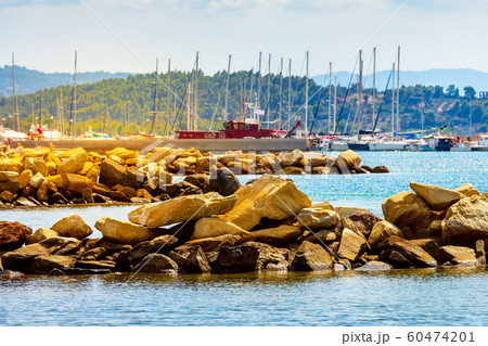 Stones, sea marina in Nikiti, Halkidiki, Greece Stones, sea marina in Nikiti, Halkidiki, Greece 60474201