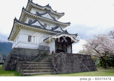 【愛媛】春の宇和島城（天守） 60474478