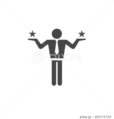 Making a decision / choice icon vector with stars Making a decision / choice icon vector with stars 60474720