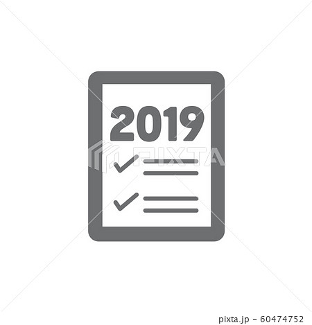 2019 Goals Vector graphic with the year 2019 and 60474752