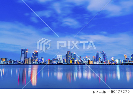 大阪 都市景観 梅田夜景 大阪 都市景観 梅田夜景 60477279