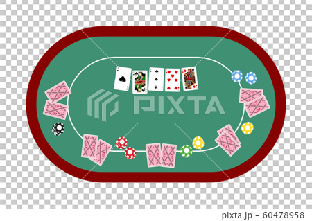 ポーカーテーブルの平面デザインのイラスト素材 [60478958] - PIXTA