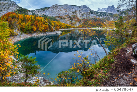 Picturesque Hinterer Gosausee lake, Upper Austria. 60479047