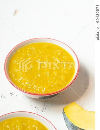 Vegetarian food in autumn season,pumpkin mash for 60480673