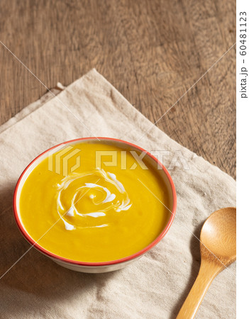 Vegetarian food in autumn season,pumpkin mash for 60481123