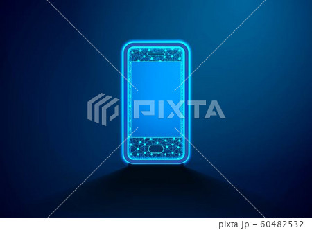 Isometric Smartphone. Phone with geometric 60482532
