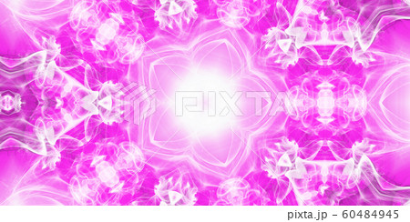 Pink Concentric Energy flows mystic esoteric Center Macro Close-up. Mandala Kaleidoscopic design 60484945