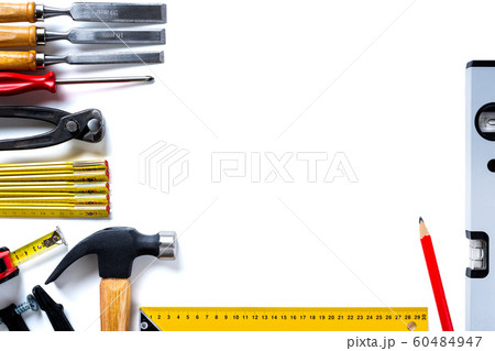 Carpenter's work tools. Carpentry. 60484947