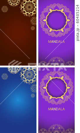 Background template with mandala designs Background template with mandala designs 60485214