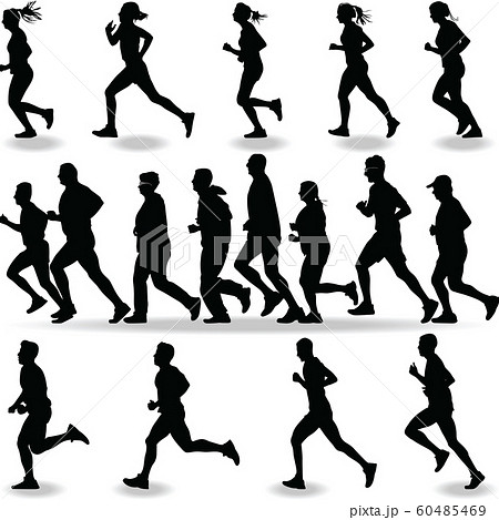 runner silhouette vector runner silhouette vector 60485469