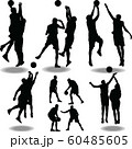 basketball silhouette vector 60485605