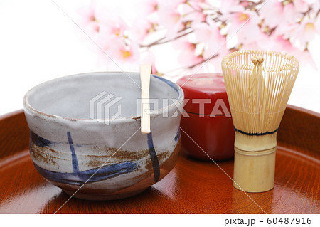 抹茶　茶道 60487916