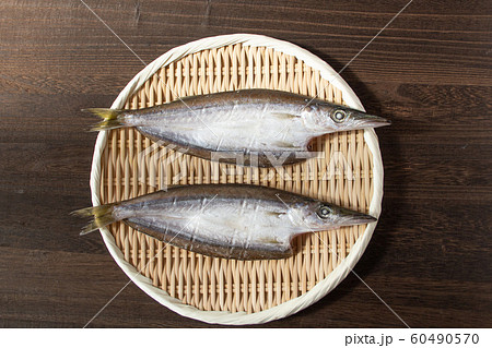 カマスの開き（干した魚）（英語名：barracuda、学名：Sphyraenidae） 60490570