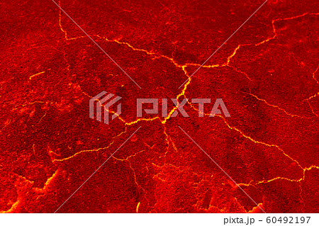 heat red cracked ground texture after eruption heat red cracked ground texture after eruption 60492197