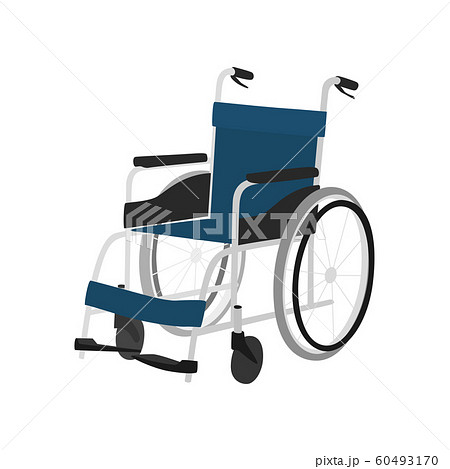車いすのイラスト 歩行困難となった人の移動に使われる福祉用具 のイラスト素材