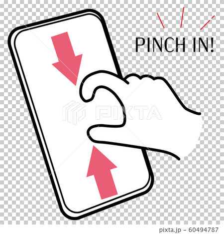 Smartphone pinch in illustration Smartphone pinch in illustration 60494787