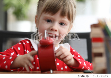 Kid with red alarm Kid with red alarm 60495085
