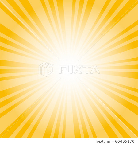 集中線四角フレーム　黄色　背景素材 60495170