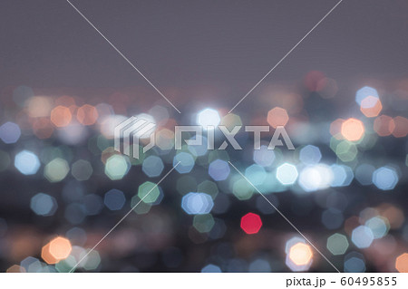 Blurred abstract background with bokeh of cityscape of Bangkok highrise on Chao Phraya River Blurred abstract background with bokeh of cityscape of Bangkok highrise on Chao Phraya River 60495855