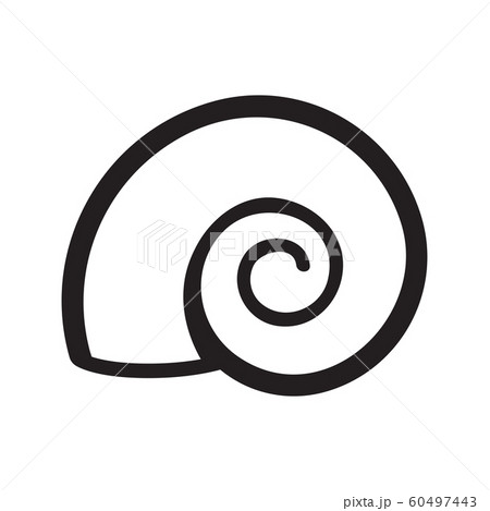 Snail House With Black And White Outlinesのイラスト素材