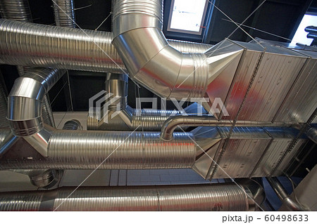 Ventilation pipes and ducts of industrial air 60498633