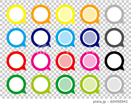 Speech bubble icon set 60498942