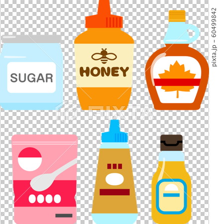 Sugar and sweetener illustration set 60499842