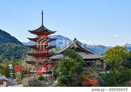 宮島の五重の塔と豊国神社千畳閣 60500023