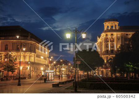 Krakowskie Przedmiescie at night in Warsaw, Masovia, Poland Krakowskie Przedmiescie at night in Warsaw, Masovia, Poland 60500342