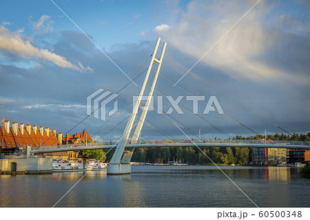 Pedestrian Bridge in Mikolajki, Warmian-Masurian, Poland 60500348