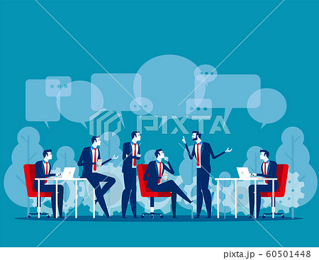 Business people talk. Concept business vector Business people talk. Concept business vector 60501448