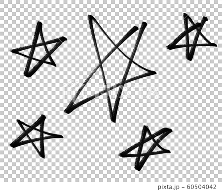 Hand-painted simple oil-based marker-like star Hand-painted simple oil-based marker-like star 60504042