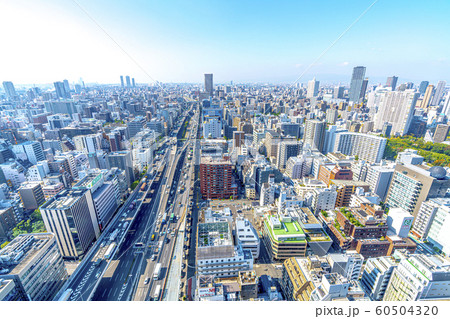大阪　都市景観　阿波座方面　　 60504320