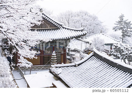 韓国の風景 節 山寺 60505112