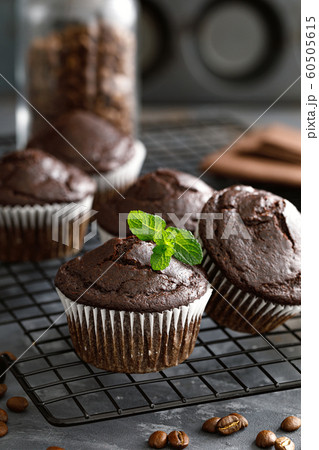 Coffee chocolate muffins for breakfast 60505615
